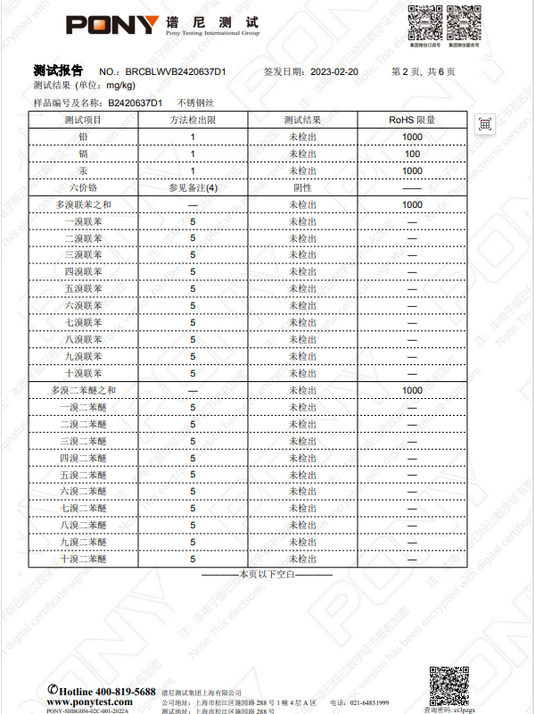 ROHS報(bào)告《關(guān)于限制在電子電氣設(shè)備中使用某些有害成分的指令》